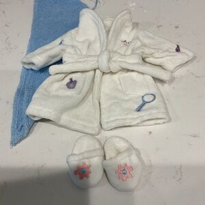 American Girl Spa Robe and Hair Wrap set